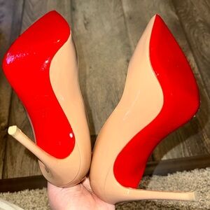 Size 36 Christian Louboutin “Kate” 100mm heel - Nude